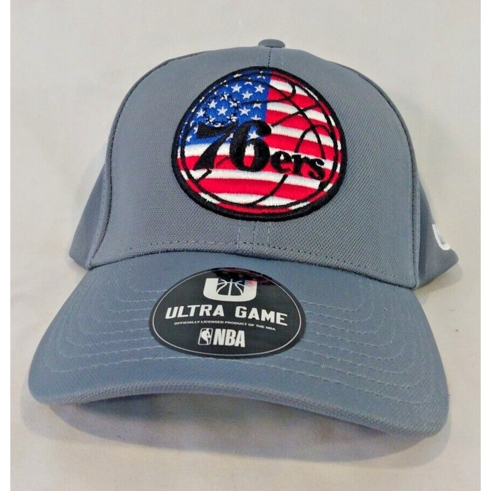 Philadelphia 76ers NBA USA Logo Hat Ball Cap -Ultra Game  One Size Fits Most